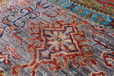 Khorjin Persian Gabbeh Hand Knotted Wool Rug - 5' 9" X 8' 4" - Golden Nile