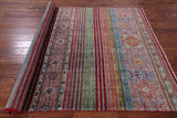 Khorjin Persian Gabbeh Hand Knotted Wool Rug - 5' 9" X 8' 4" - Golden Nile