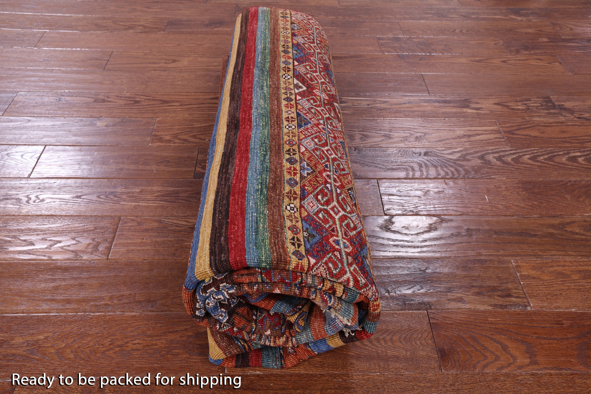 Khorjin Persian Gabbeh Hand Knotted Wool Rug - 6' 8" X 9' 10" - Golden Nile