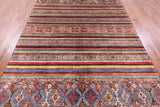 Khorjin Persian Gabbeh Hand Knotted Wool Rug - 6' 8" X 9' 10" - Golden Nile