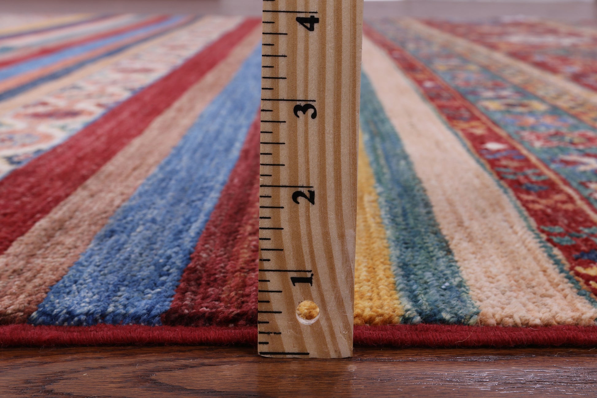 Khorjin Persian Gabbeh Hand Knotted Wool Rug - 6' 9" X 10' 1" - Golden Nile