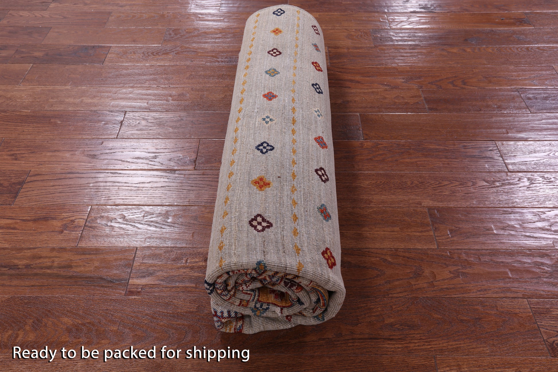 Khorjin Persian Gabbeh Hand Knotted Wool Rug - 6' 6" X 8' 2" - Golden Nile