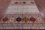 Khorjin Persian Gabbeh Hand Knotted Wool Rug - 6' 6" X 8' 2" - Golden Nile