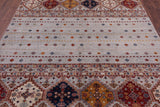 Khorjin Persian Gabbeh Hand Knotted Wool Rug - 6' 6" X 8' 2" - Golden Nile