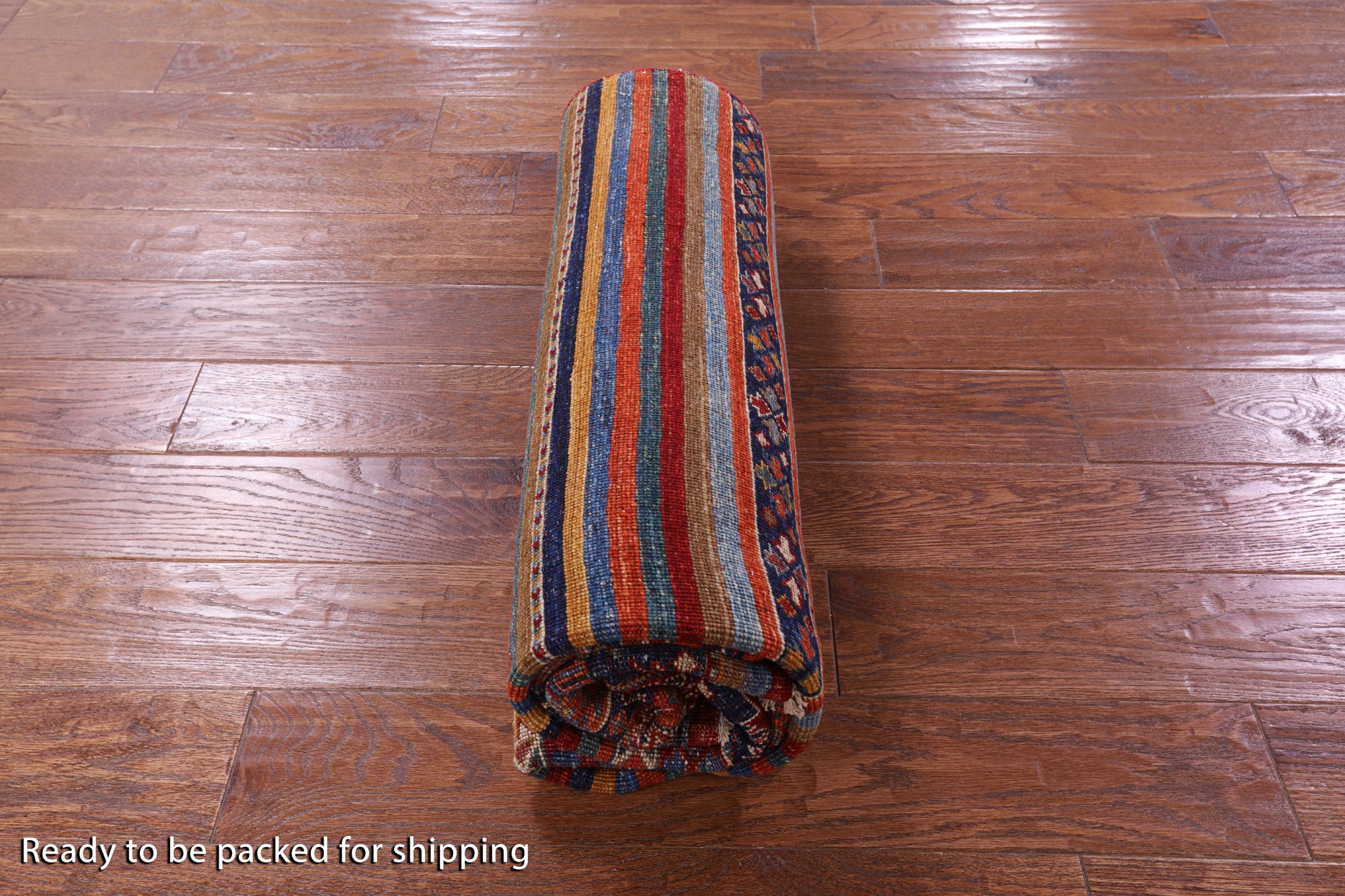Tribal Persian Gabbeh Handmade Wool Rug - 4' 10" X 6' 8" - Golden Nile