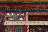 Khorjin Persian Gabbeh Hand Knotted Wool Rug - 5' 0" X 7' 2" - Golden Nile