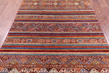 Khorjin Persian Gabbeh Handmade Wool Rug - 4' 9" X 6' 10" - Golden Nile