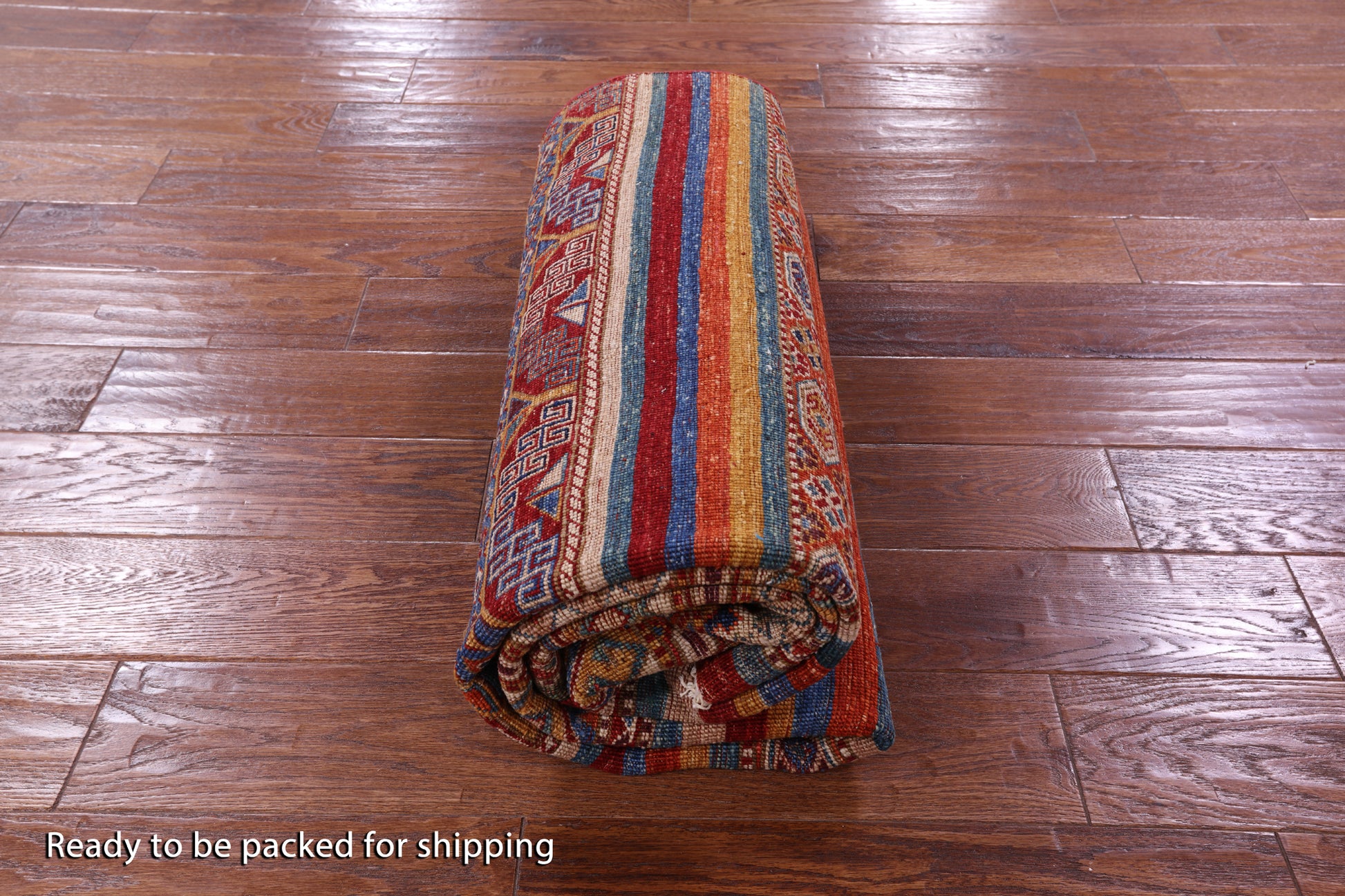 Khorjin Persian Gabbeh Handmade Wool Rug - 4' 9" X 6' 10" - Golden Nile