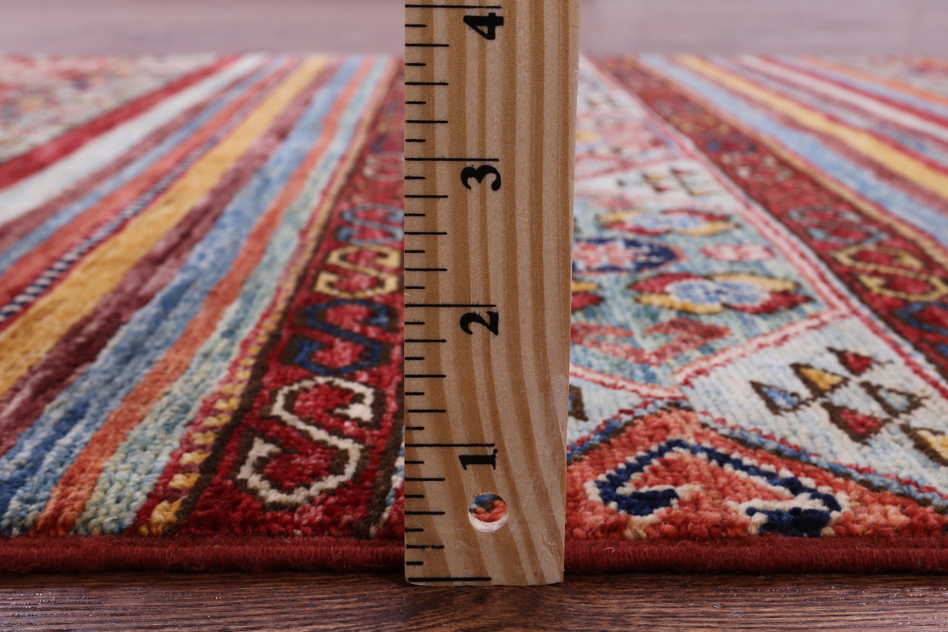Khorjin Persian Gabbeh Handmade Wool Rug - 3' 3" X 4' 5" - Golden Nile