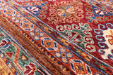 Blue Khorjin Persian Gabbeh Hand Knotted Wool Rug - 6' 9" X 9' 10" - Golden Nile