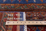 Blue Khorjin Persian Gabbeh Hand Knotted Wool Rug - 6' 9" X 9' 10" - Golden Nile