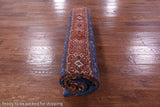 Blue Khorjin Persian Gabbeh Hand Knotted Wool Rug - 6' 9" X 9' 10" - Golden Nile