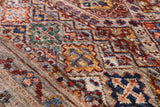 Khorjin Persian Gabbeh Hand Knotted Wool Rug - 5' 1" X 6' 8" - Golden Nile