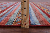Khorjin Persian Gabbeh Hand Knotted Wool Rug - 5' 0" X 6' 5" - Golden Nile