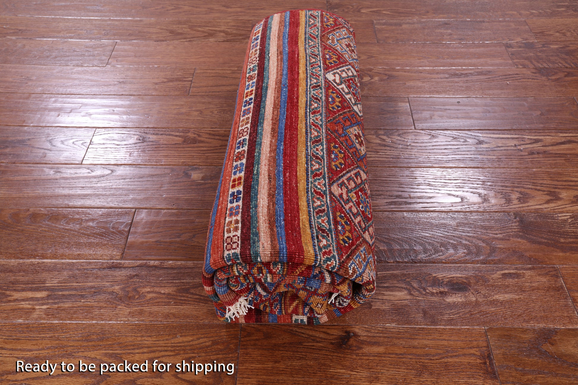 Khorjin Persian Gabbeh Hand Knotted Wool Rug - 5' 0" X 6' 5" - Golden Nile