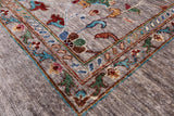 Peshawar Hand Knotted Wool Rug - 8' 0" X 9' 6" - Golden Nile