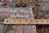 Peshawar Hand Knotted Wool Rug - 8' 0" X 9' 6" - Golden Nile