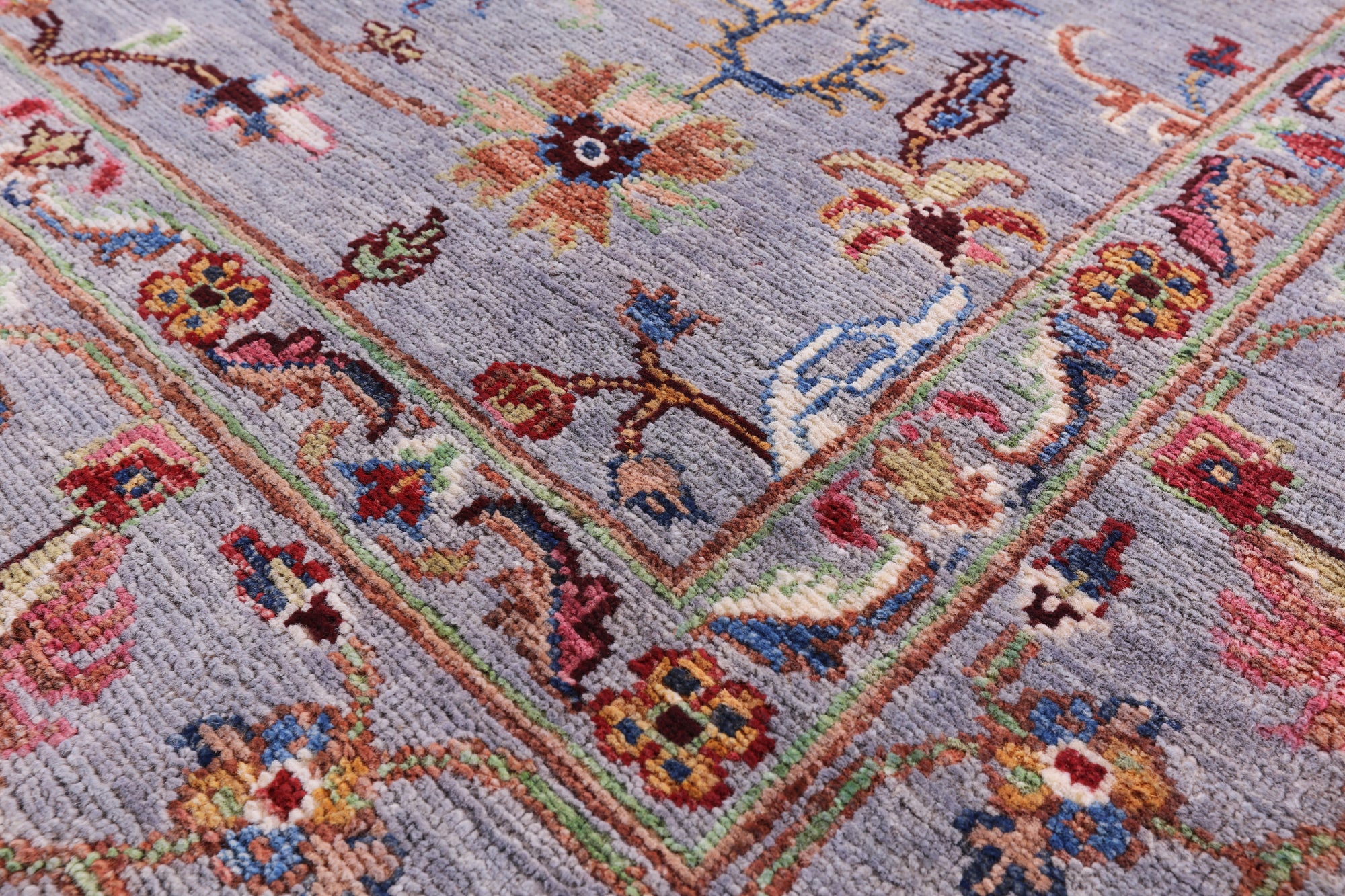 Grey Persian Tabriz Handmade Wool Rug - 5' 9" X 8' 1" - Golden Nile