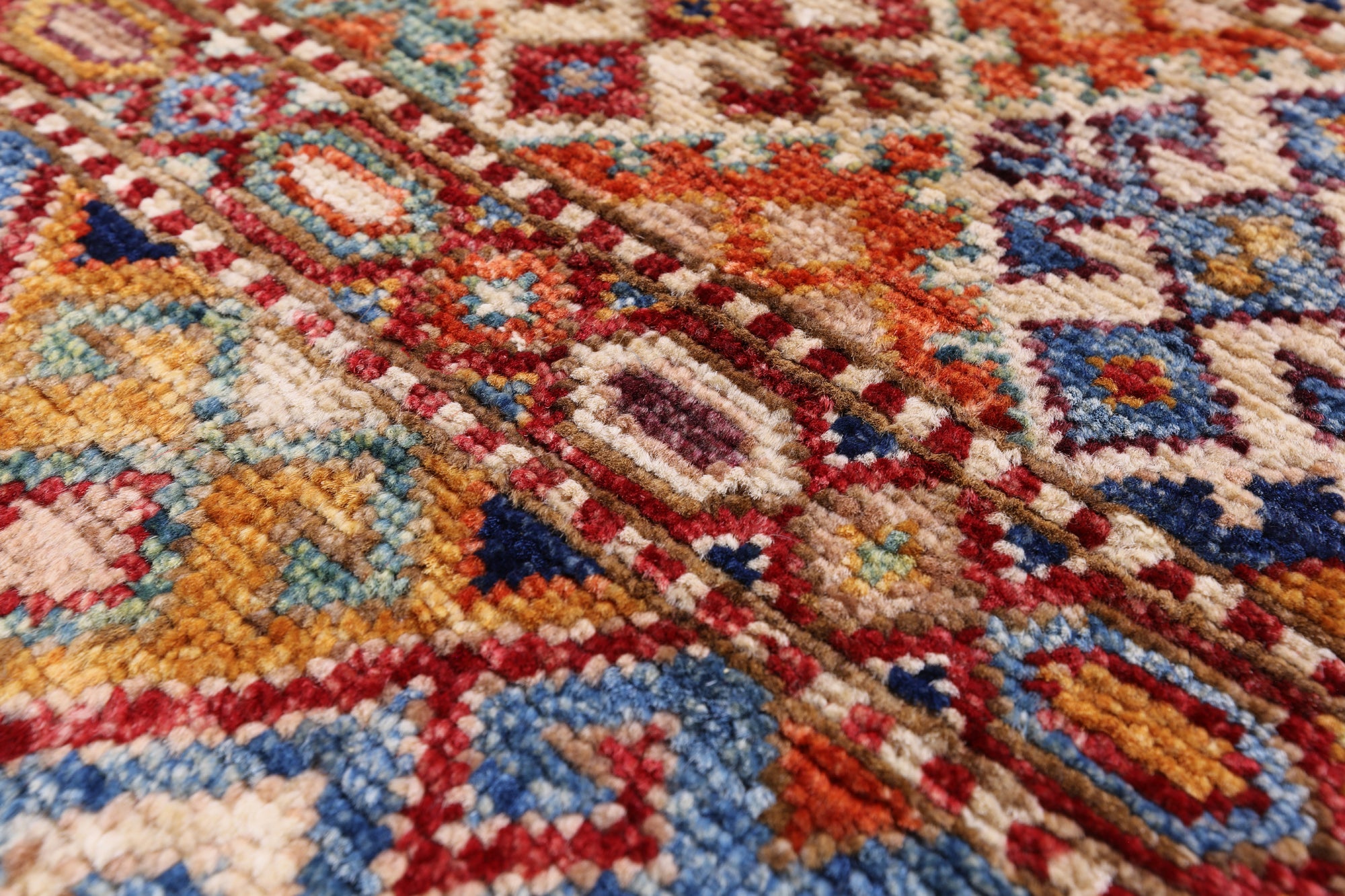Khorjin Persian Gabbeh Hand Knotted Wool Rug - 3' 10" X 5' 2" - Golden Nile