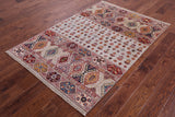 Khorjin Persian Gabbeh Hand Knotted Wool Rug - 3' 11" X 5' 10" - Golden Nile