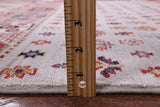 Khorjin Persian Gabbeh Hand Knotted Wool Rug - 3' 11" X 5' 10" - Golden Nile