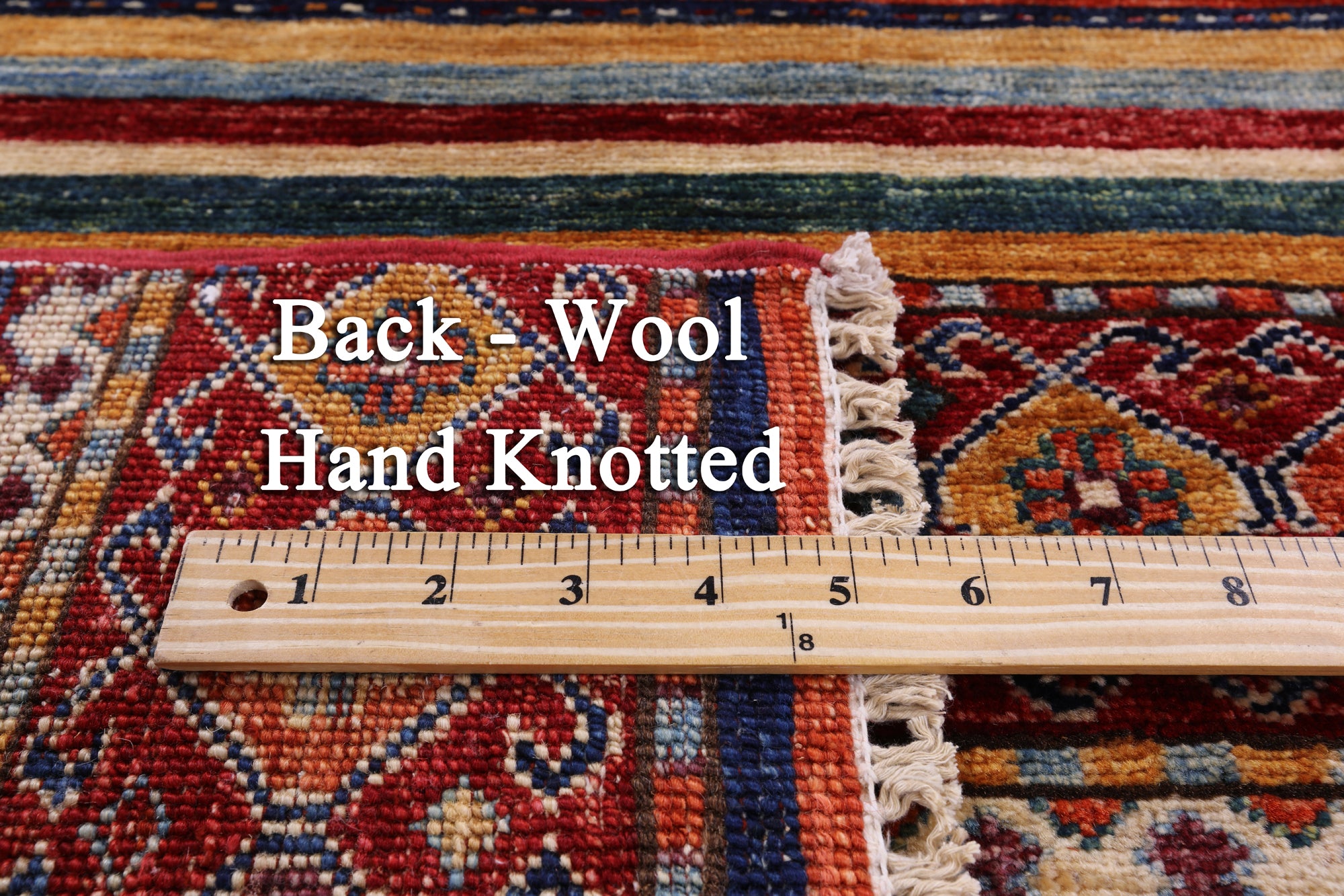 Khorjin Persian Gabbeh Hand Knotted Wool Rug - 3' 10" X 5' 9" - Golden Nile