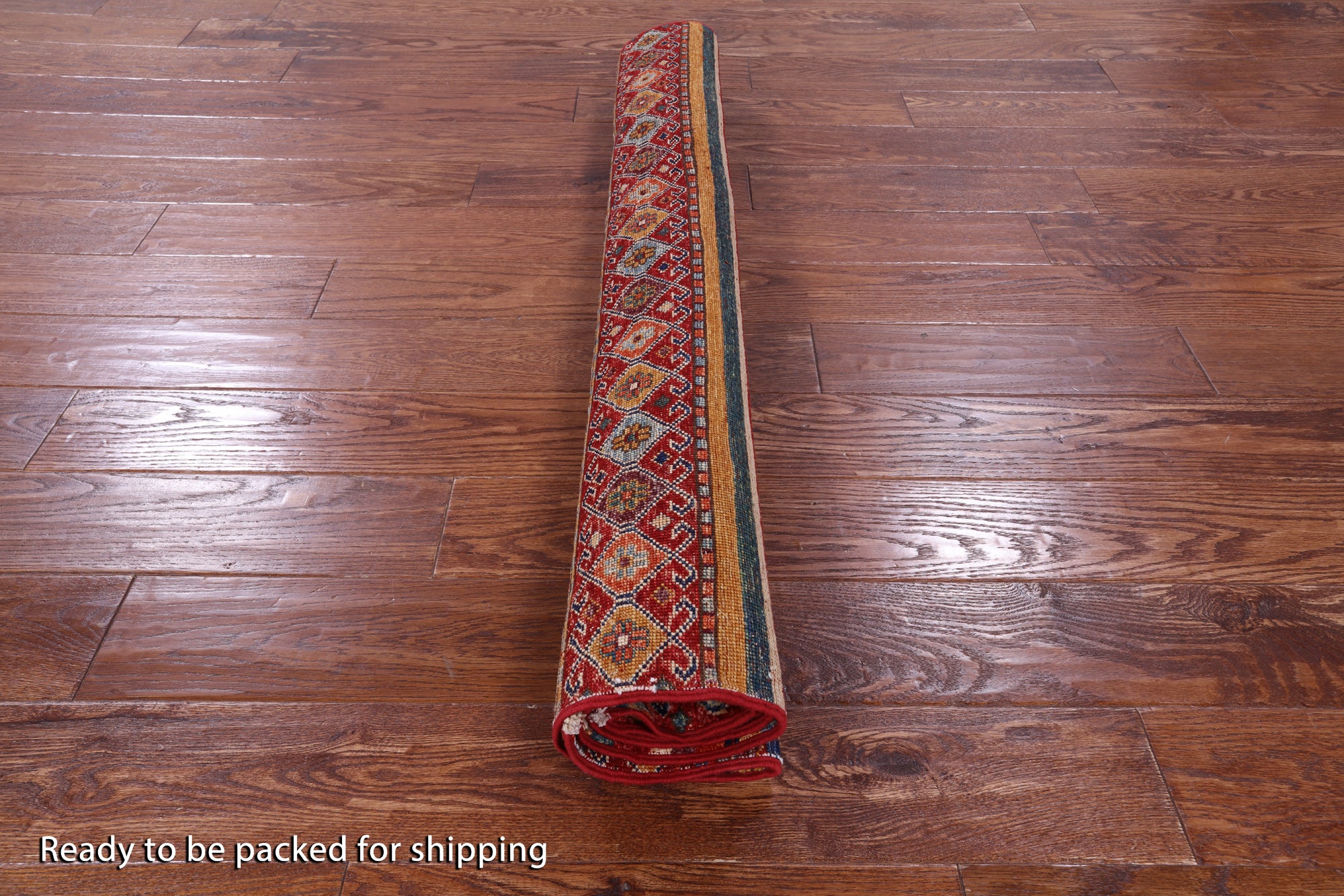 Khorjin Persian Gabbeh Hand Knotted Wool Rug - 3' 10" X 5' 9" - Golden Nile