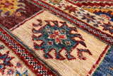 Khorjin Persian Gabbeh Hand Knotted Wool Rug - 4' 1" X 5' 10" - Golden Nile