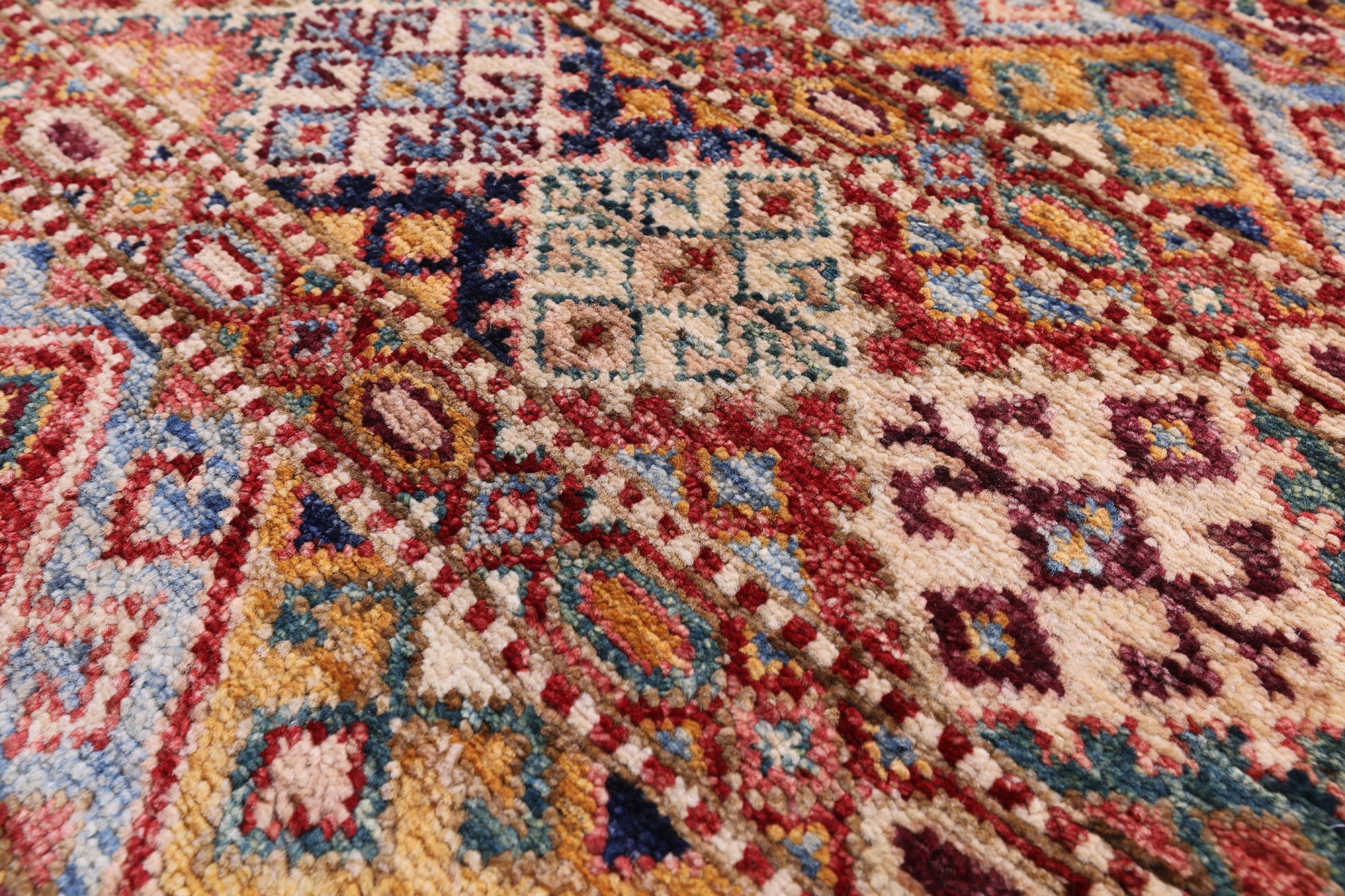 Khorjin Persian Gabbeh Hand Knotted Wool Rug - 4' 10" X 6' 6" - Golden Nile
