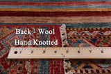 Khorjin Persian Gabbeh Hand Knotted Wool Rug - 4' 10" X 6' 6" - Golden Nile