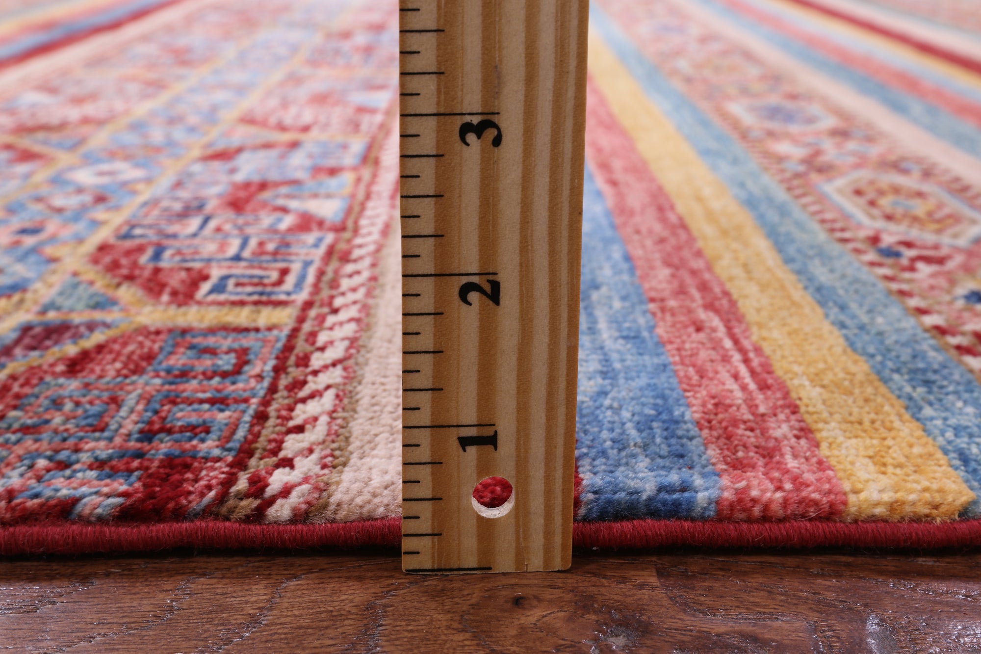 Khorjin Persian Gabbeh Hand Knotted Wool Rug - 4' 10" X 6' 6" - Golden Nile