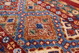 Khorjin Persian Gabbeh Hand Knotted Wool Rug - 5' 2" X 6' 7" - Golden Nile