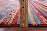Khorjin Persian Gabbeh Hand Knotted Wool Rug - 4' 0" X 6' 0" - Golden Nile