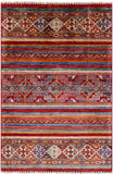 Khorjin Persian Gabbeh Handmade Wool Rug - 2' 8" X 3' 11" - Golden Nile