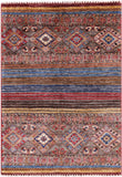 Khorjin Persian Gabbeh Handmade Wool Rug - 2' 8" X 3' 9" - Golden Nile