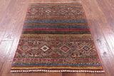 Khorjin Persian Gabbeh Handmade Wool Rug - 2' 8" X 3' 9" - Golden Nile