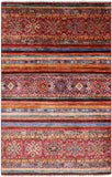 Khorjin Persian Gabbeh Handmade Wool Rug - 3' 3" X 5' 1" - Golden Nile