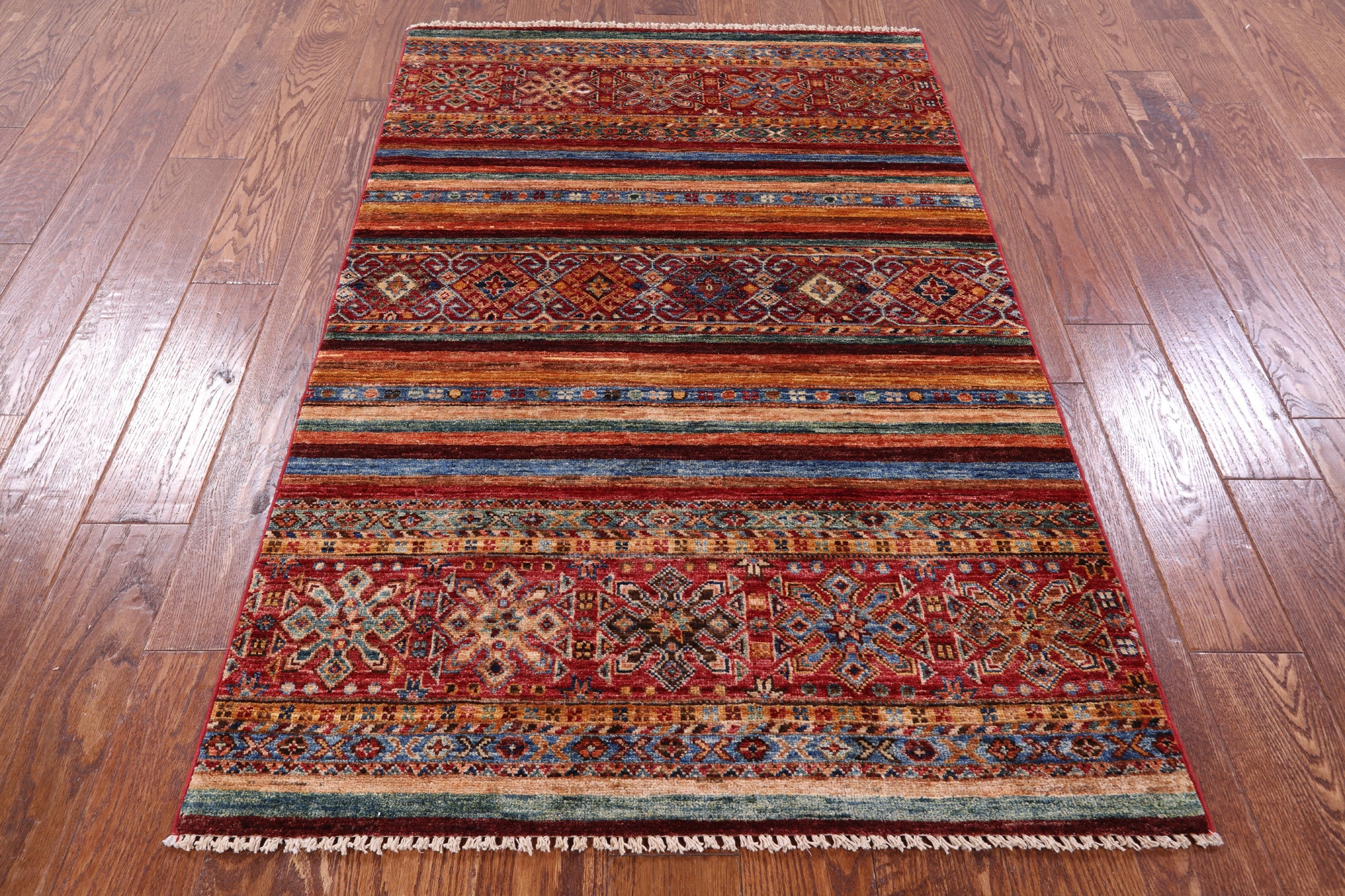 Khorjin Persian Gabbeh Handmade Wool Rug - 3' 3" X 5' 1" - Golden Nile