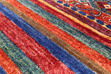 Khorjin Persian Gabbeh Hand Knotted Wool Rug - 3' 4" X 4' 10" - Golden Nile