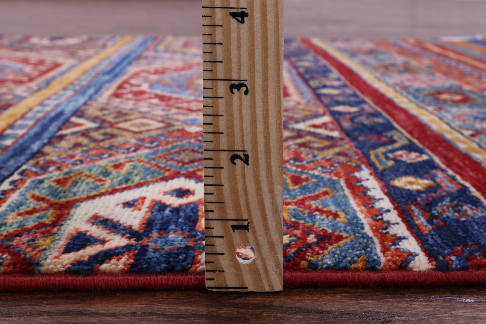 Khorjin Persian Gabbeh Hand Knotted Wool Rug - 3' 4" X 4' 10" - Golden Nile