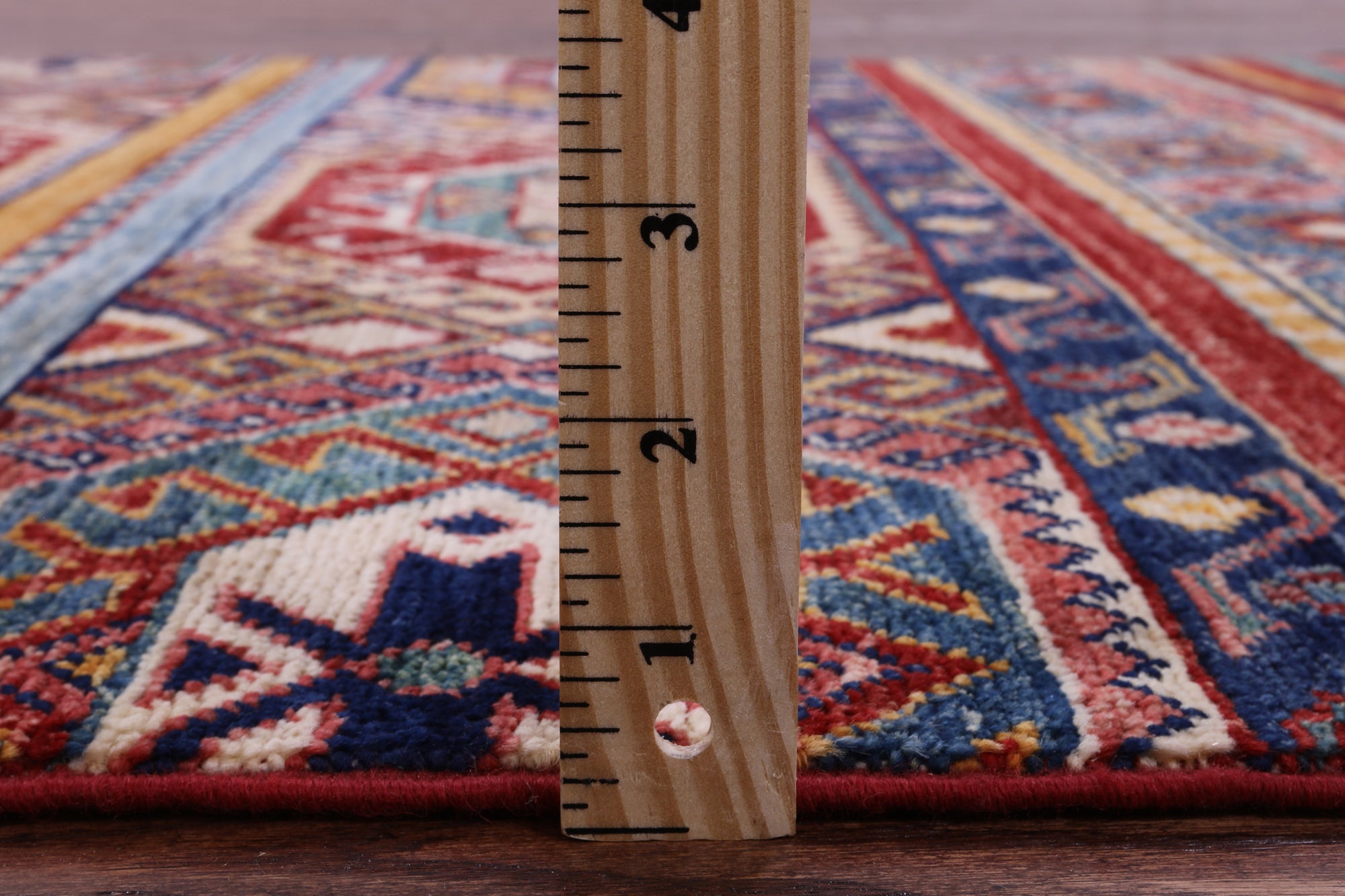 Khorjin Persian Gabbeh Hand Knotted Wool Rug - 3' 2" X 5' 1" - Golden Nile