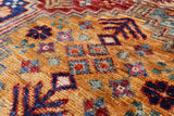 Khorjin Persian Gabbeh Hand Knotted Wool Rug - 3' 3" X 4' 10" - Golden Nile