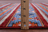 Khorjin Persian Gabbeh Handmade Wool Rug - 3' 5" X 4' 11" - Golden Nile