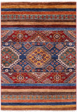 Khorjin Persian Gabbeh Hand Knotted Wool Rug - 2' 8" X 3' 11" - Golden Nile