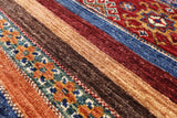Khorjin Persian Gabbeh Hand Knotted Wool Rug - 2' 8" X 3' 11" - Golden Nile
