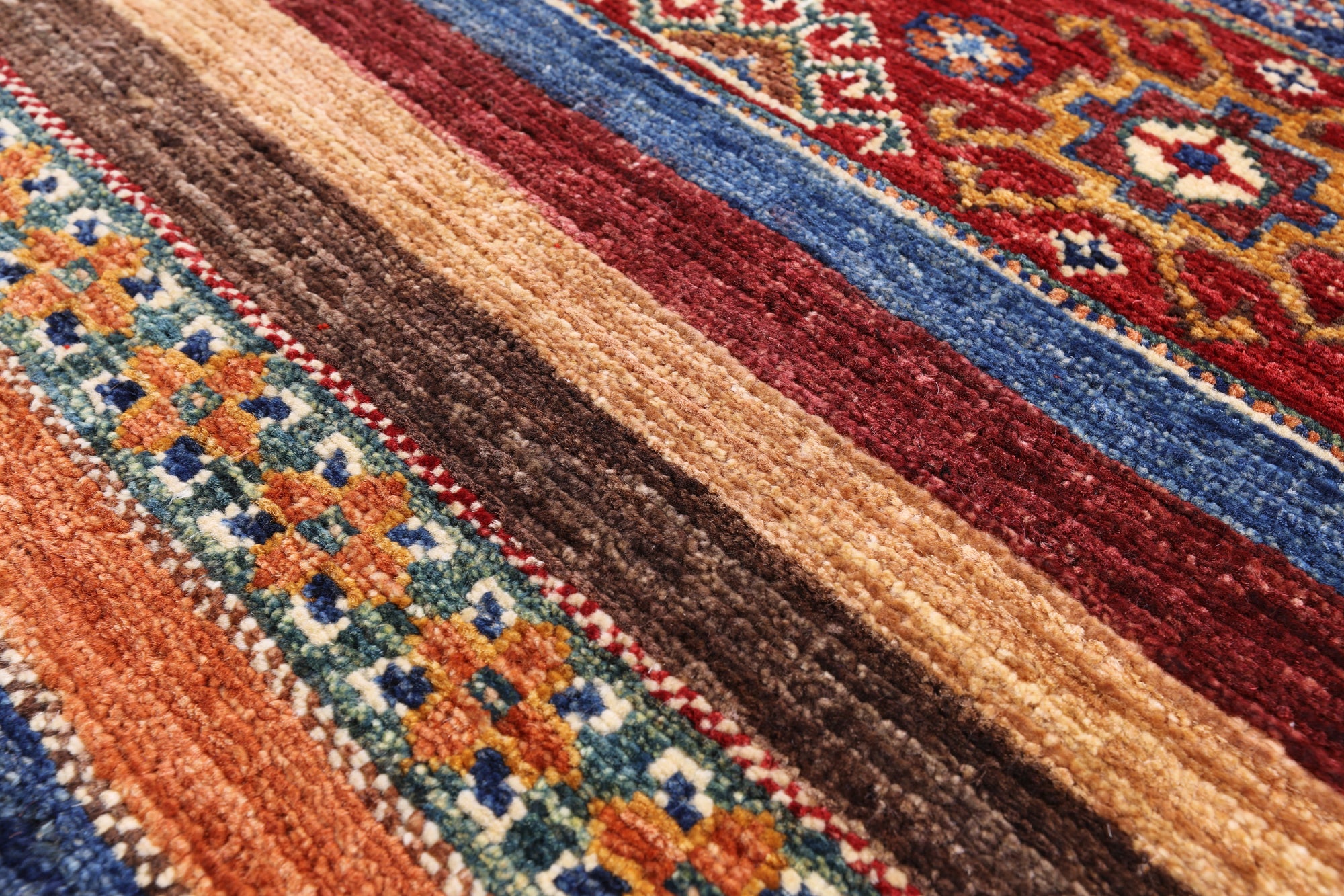 Khorjin Persian Gabbeh Hand Knotted Wool Rug - 2' 8" X 3' 11" - Golden Nile