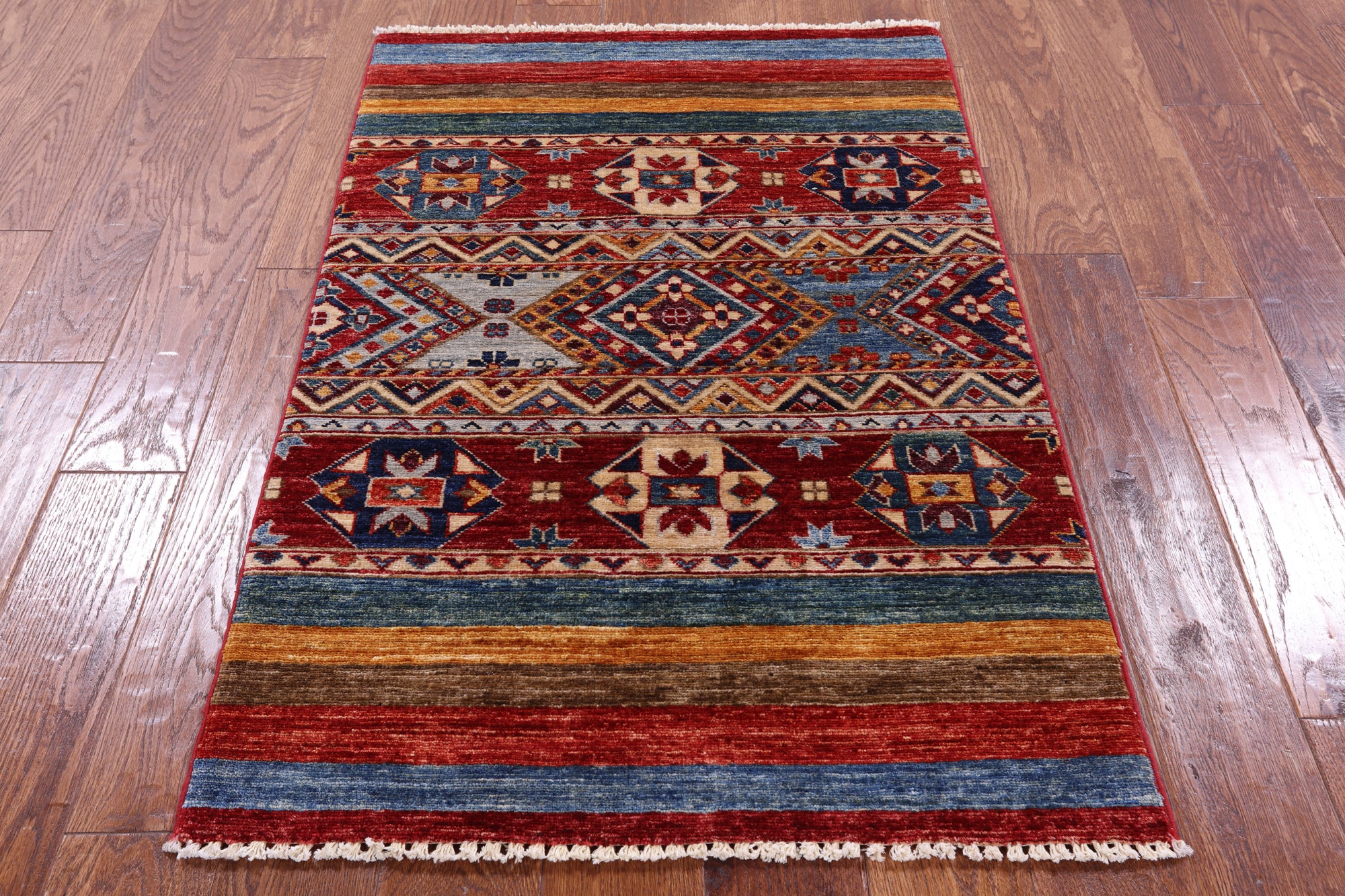 Khorjin Persian Gabbeh Hand Knotted Wool Rug - 2' 7" X 4' 0" - Golden Nile