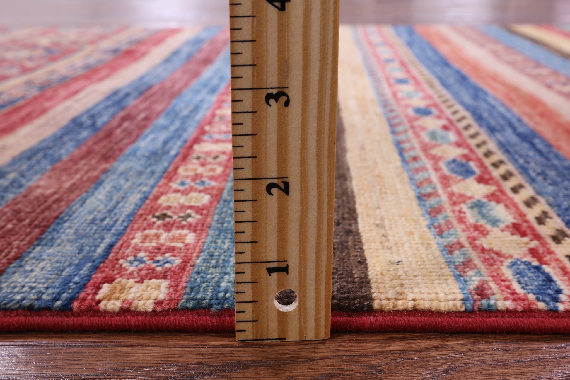 Khorjin Persian Gabbeh Hand Knotted Wool Runner Rug - 2' 8" X 10' 1" - Golden Nile