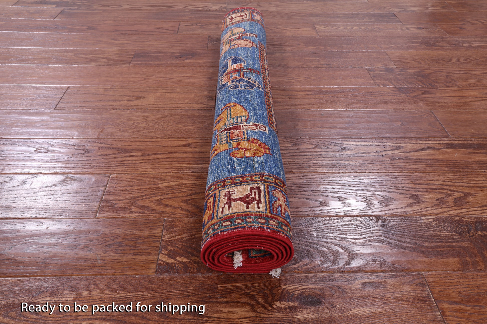 Antiqued Pazyryk Historical Design Hand Knotted Wool Rug - 3' 4" X 5' 4" - Golden Nile