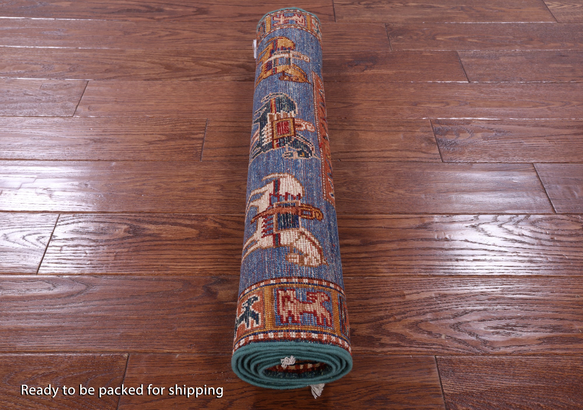 Antiqued Pazyryk Historical Design Hand Knotted Wool Rug - 2' 7" X 4' 6" - Golden Nile